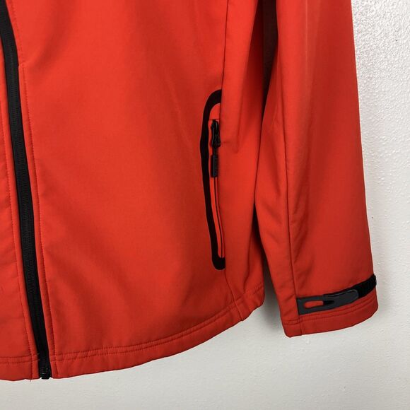 Superdry Jacket Men Large Red Black Zip Up Windbreaker Honeycomb Lined Outdoor - Picture 10 of 16